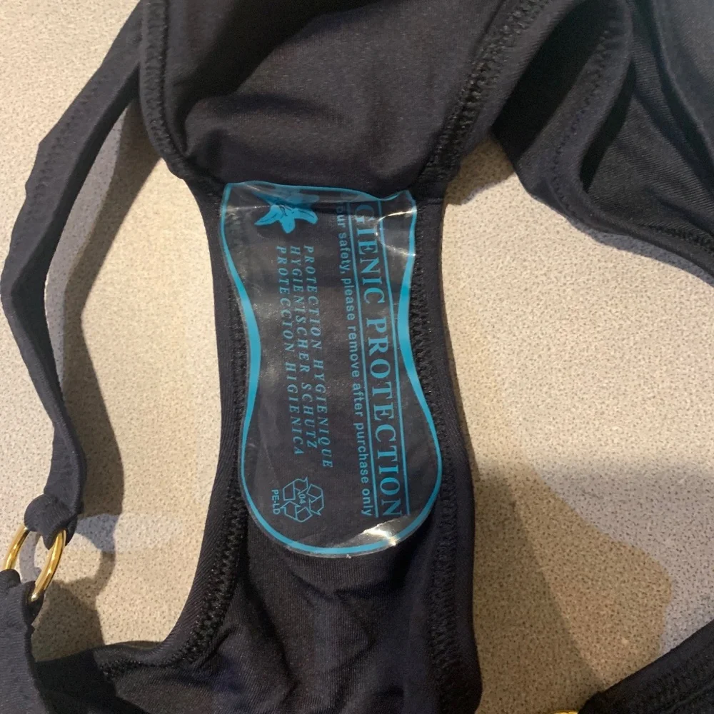 NWT Melissa Odabash Black Bikini Bottom sz 42/US 6